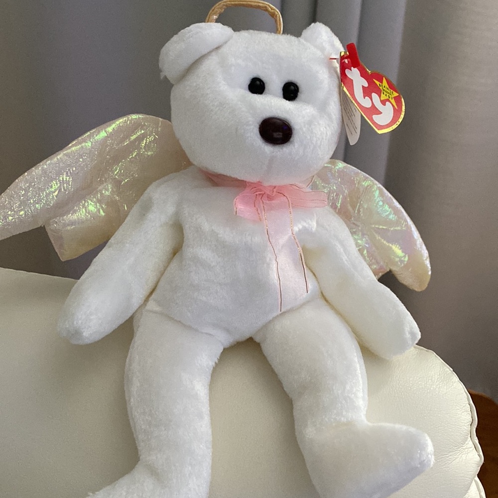 Ty Beanie Baby Original. HALO Born August 31, 1998.  Retired #4208. Rare.
